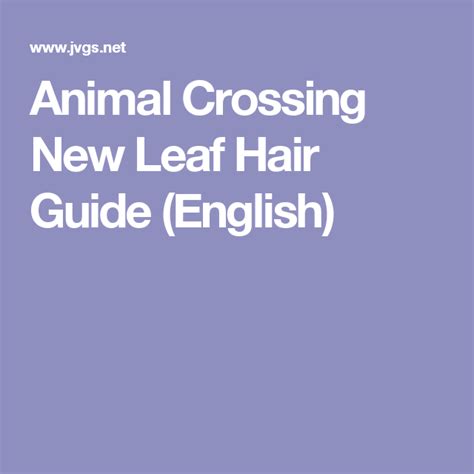 02 (4.61) gwen gets more daring and more worried. Animal Crossing New Leaf Hair Guide (English) | New leaf ...