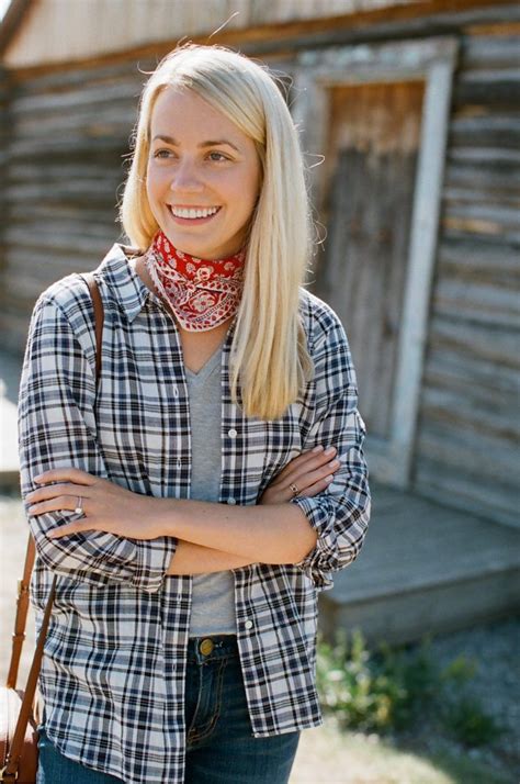 Lightweight Plaid Top For Fall In Jackson Hole Wyoming November