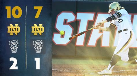 Irish Sweep Doubleheader To Take Series Over Wolfpack Highlights Vs