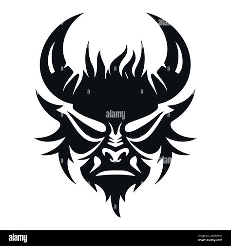 Evil Face On White Background Stock Vector Image And Art Alamy
