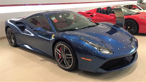 Ferrari 488 In Blue Abu Dhabi At Ferrari Of Central New Jersey 4k