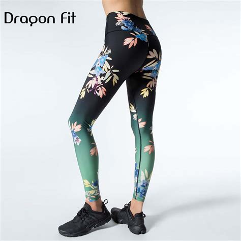 Dragon Fit Printing Gym Leggings Women Workout Bodycon Yoga Pants