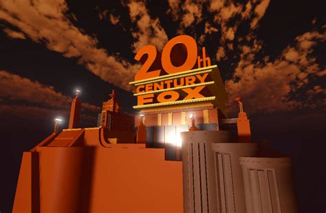 20th Century Fox Logo Volumetric Orange Clouds By J0j0999ozman On