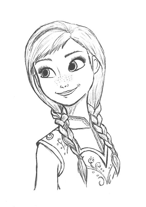 How To Draw Frozen Anna