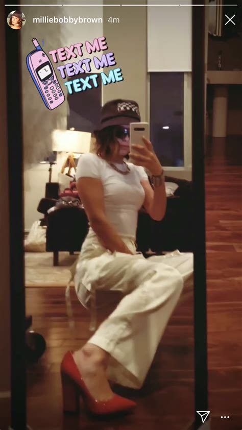 Official page for millie bobby brown. Millie Bobby Brown Instagram Story 4/12/19 (With images ...
