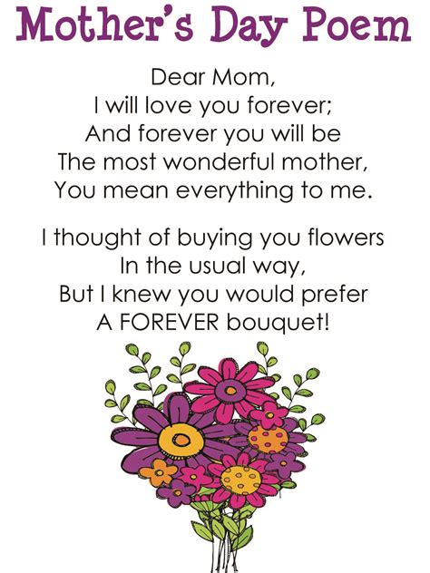 Beautiful Mothers Day Poems Design Corral