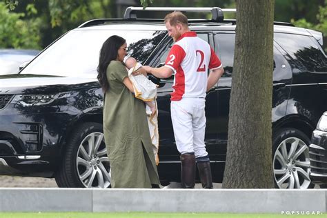 Here are the sussexes childhood photos compared. Harry, Meghan And Archie Share A Sweet Moment At Polo Match
