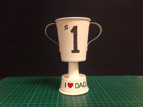 Yoshiny's Design: Paper Cup Trophy - Kid's DIY - Father's Day Gift