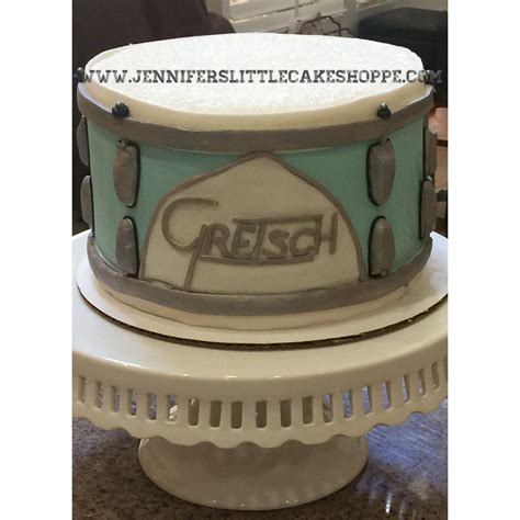 Snare Drum Birthday Cake Vanilla Bean With Buttercream Icing Covered