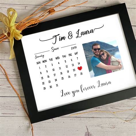 Personalised Couples Love Calendar Broughtcloser