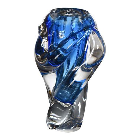 Large Murano Hand Blown Art Glass Vase For Sale At 1stdibs