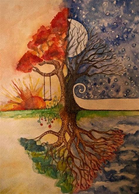 Seasons Change Tree Art Seasons Art Tree Of Life Art