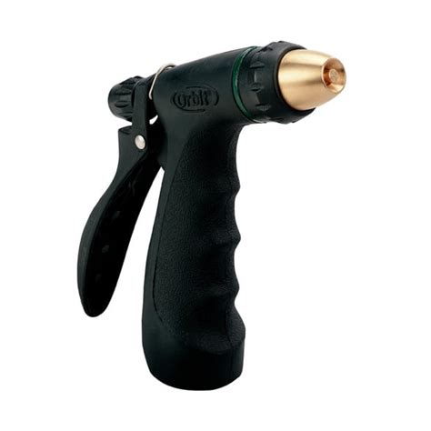 Orbit Brass Tip Adjustable Garden Watering Spray Pistol Hose Nozzle