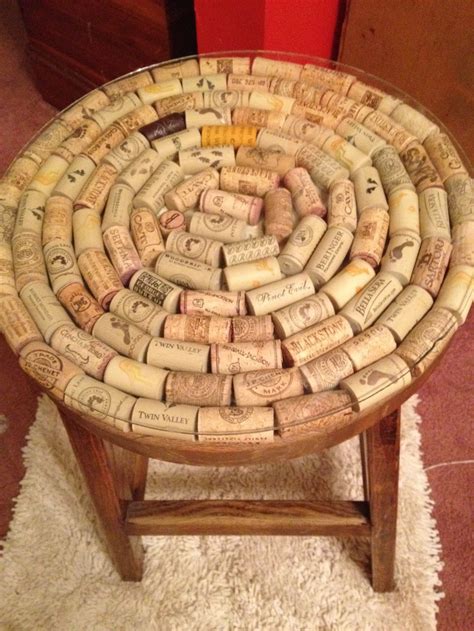 Wine Cork Stool Thinking Of Using My Small Side Table That Needs A