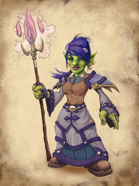 World Of Warcraft Fan Art Goblin Mage By Jenniferkearney On Deviantart
