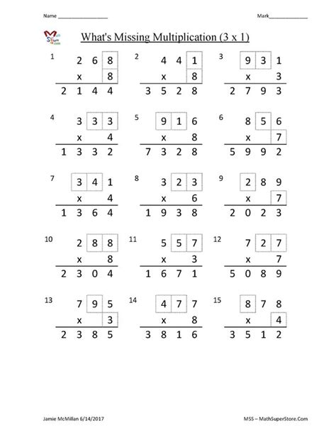 Double Digit Multiplication Worksheet 3 Answers Hoeden Homeschool
