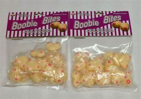 2 Boobie Bites Strawberry Candy Bachelor Breast Job Party Pride Fun Cake Topper Ebay