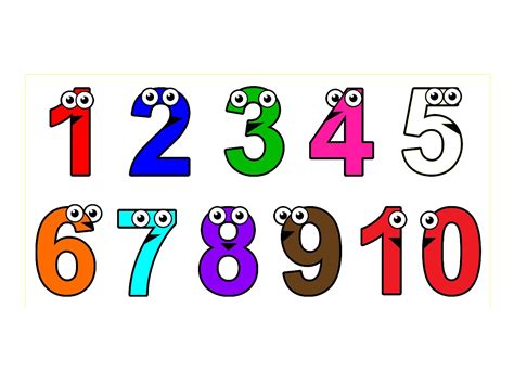 1 To 10 Numbers Background Png Png All