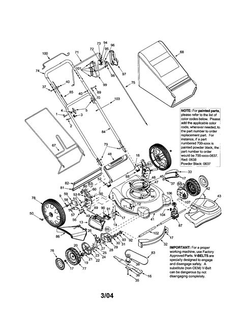 Parts Diagram For Troy Bilt Lawn Mower Hanenhuusholli