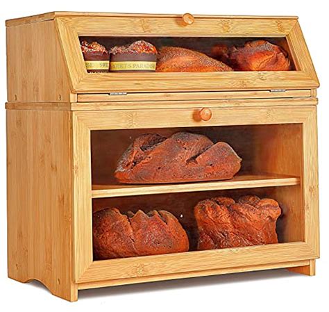 Top 10 Wooden Bread Box With Shelves Of 2022 Best Reviews Guide