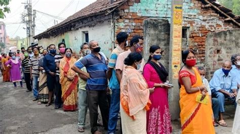 79 09 Voter Turnout Recorded Till 5pm In Phase 6 Of West Bengal Polls