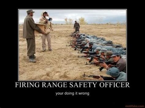 Firearm Safety Officer Military Humor Firing Range Bones Funny