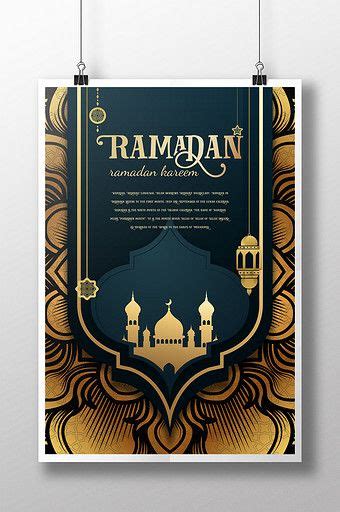 poster template  islamic ramadan promotional leaflets psd