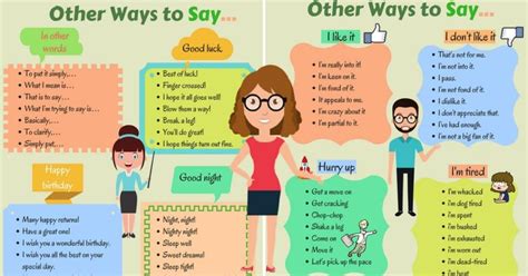 Other Ways To Say Archives Eslbuzz Learning English