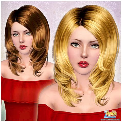 Formal Long Wavy Hairstyle Id 820 By Peggy Zone Sims 3 Hairs