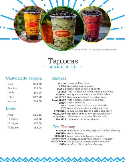 Menu Completo Tapioca Go