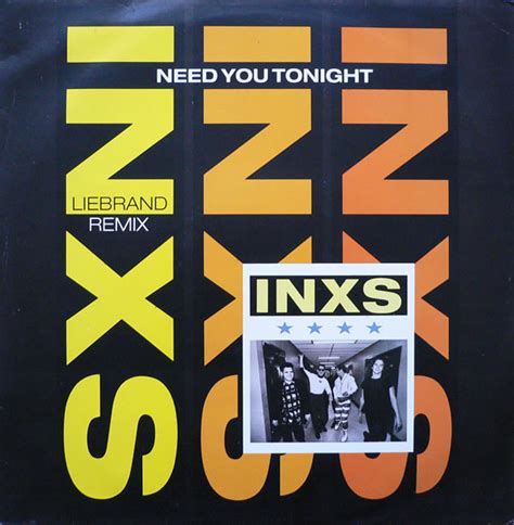 Inxs Need You Tonight Liebrand Remix 1988 Vinyl Discogs