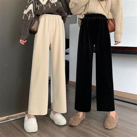 Korean Loose Pants Spring Autumn Loose Pants Outfit Spring Outfits Casual Loose Outfit