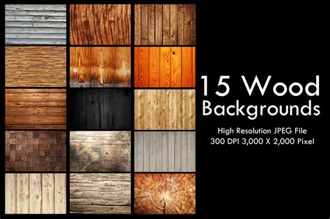 15 Wood Backgrounds By Vito12