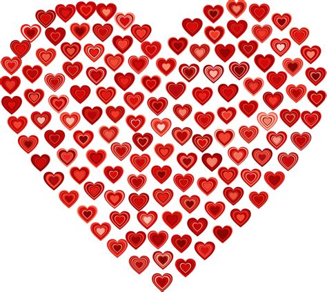 Heart Love Romance Passion Valentine Fractal Clipart Large Size Png Image Pikpng