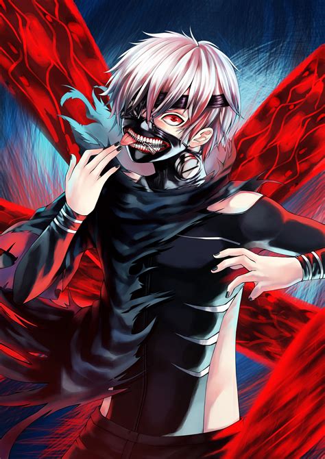 Image in anime ლ(́◉◞౪◟◉ლ‵) collection by alex. kaneki ken (tokyo ghoul) drawn by yoneyu - Danbooru