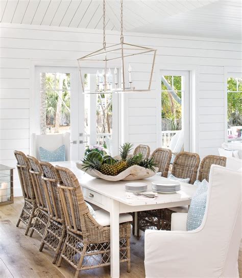 Beach House Home Decor Dining Table Beach House Wood And Metal Dining