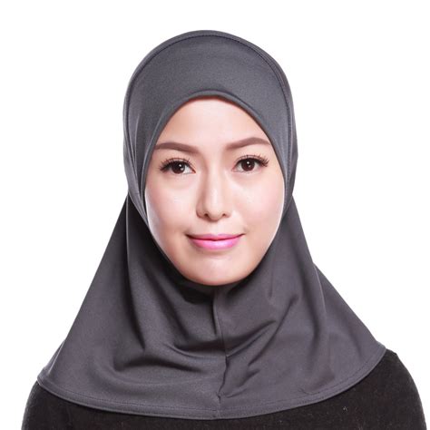 2018 Womens Cotton Muslim Headscarf Inner Hijab For Islamic Ladies