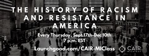 Register For The History Of Racism And Resistance In