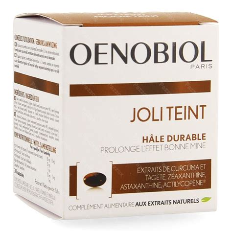 Oenobiol Joli Teint 30 Caps Pazzox Pharmacie En Ligne