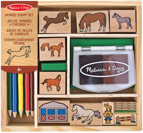 Melissa And Doug Horses Stamp Set Arts And Crafts Stamp Sets And Stencils