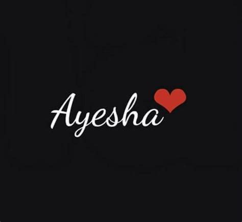 53 Top Ayesha Name Design With Creative Desiign In Design Pictures