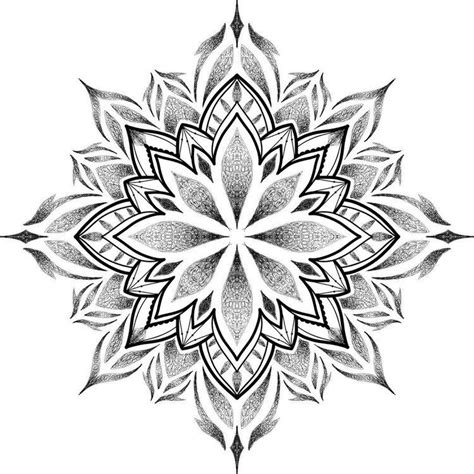 Geometric Tattoo Pattern Geometric Mandala Tattoo Mandala Flower
