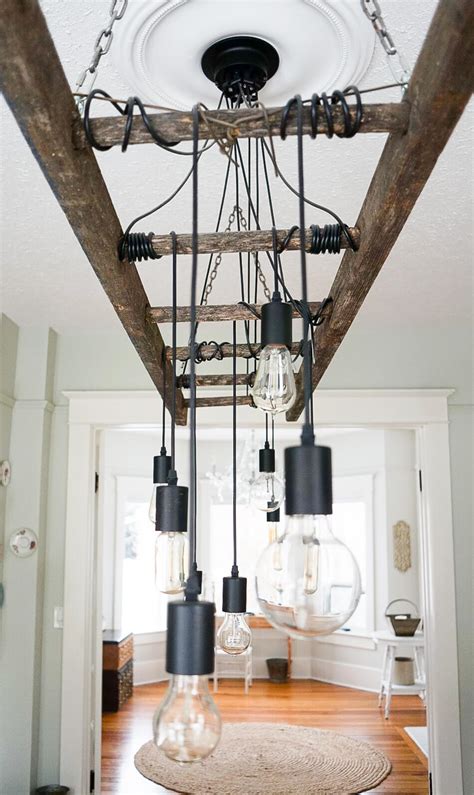 3) buy a lamp kit at home depot. How To Make A DIY Industrial Edison Bulb Chandelier - Vintage Society Co.