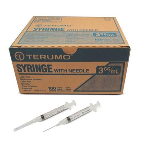 Terumo Syringe And Needle Combo 3cc Luer Lock 25g X 58 Medical