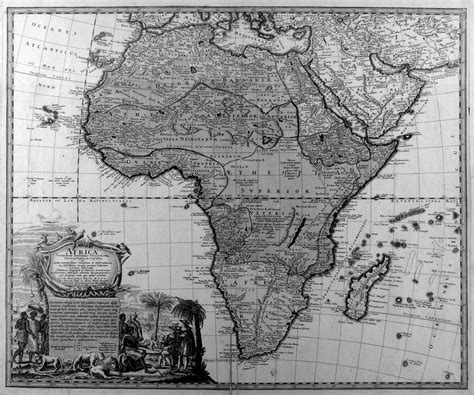 AFRIKA Karte Africa Secundum Legitimas Projectionis Steregraphicae