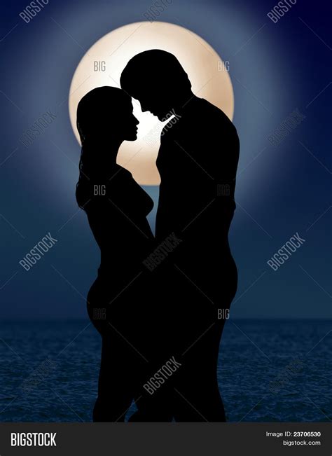 Couple Under Moonlight Romance Image And Photo Bigstock