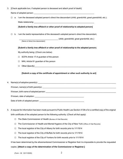 Form 30 Download Printable Pdf Or Fill Online Petition For Access To