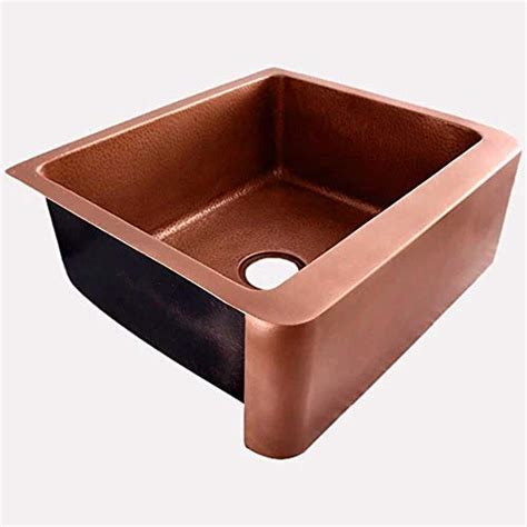 5.0 из 5 звездоч., исходя из 2 оценки(ок) товара(2). 30" Geneva Smooth Copper Single-Bowl Farmhouse Sink with Hammered Interior and Disposal Flange ...