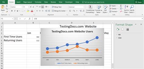 How To Create Line Charts Using Excel Testingdocs