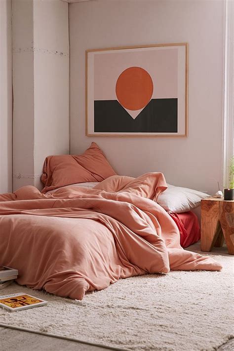 Faded Ribbed Jersey Comforter Bohemian Bedroom Design Comfy Bedroom